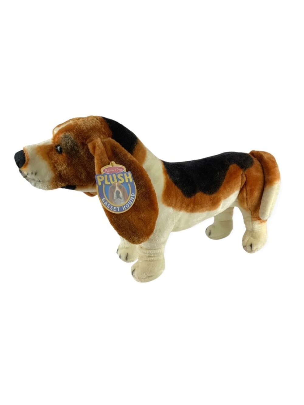 Melissa & Doug Plush Basset Hound Dog Stuffed Animal Toy Realistic 4866 New